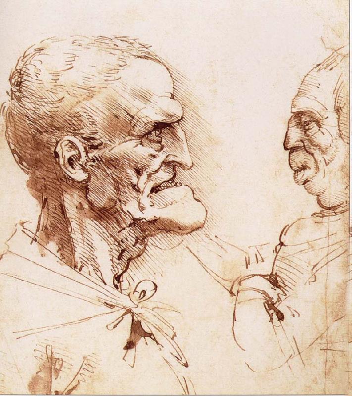 LEONARDO da Vinci Portrats of two men
